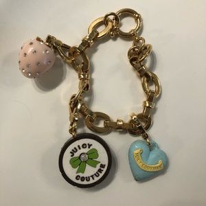 Juicy couture charm bracelet with charms